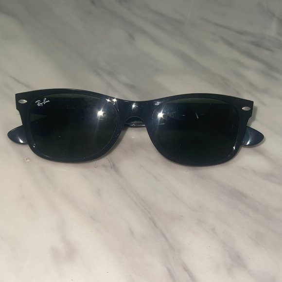 Ray Ban - Slim Wayfarer Limited Edition Sunglasses w/White Symbol Accent - Picture 1 of 7